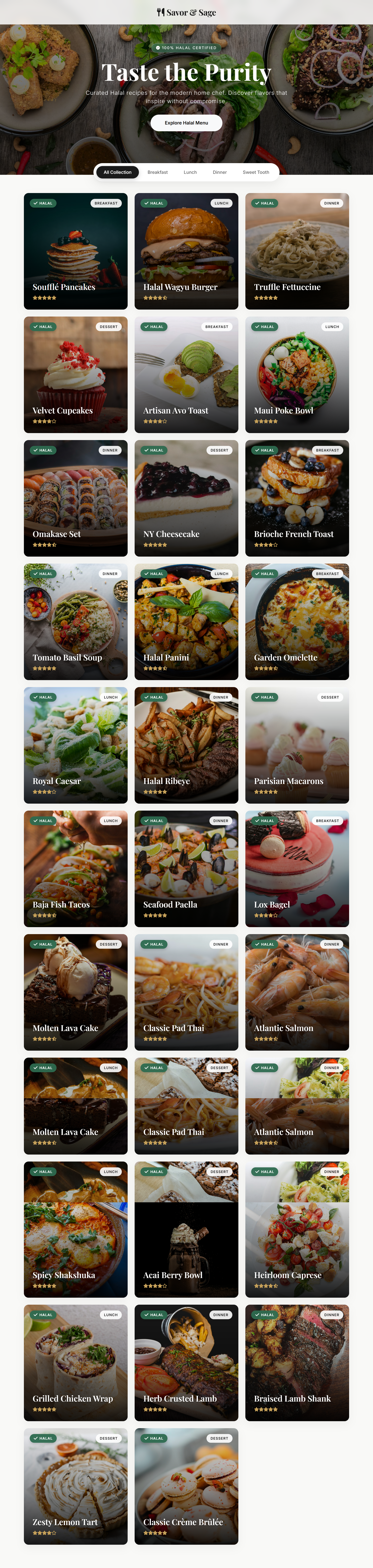 Gallery image for Recipes Web Page