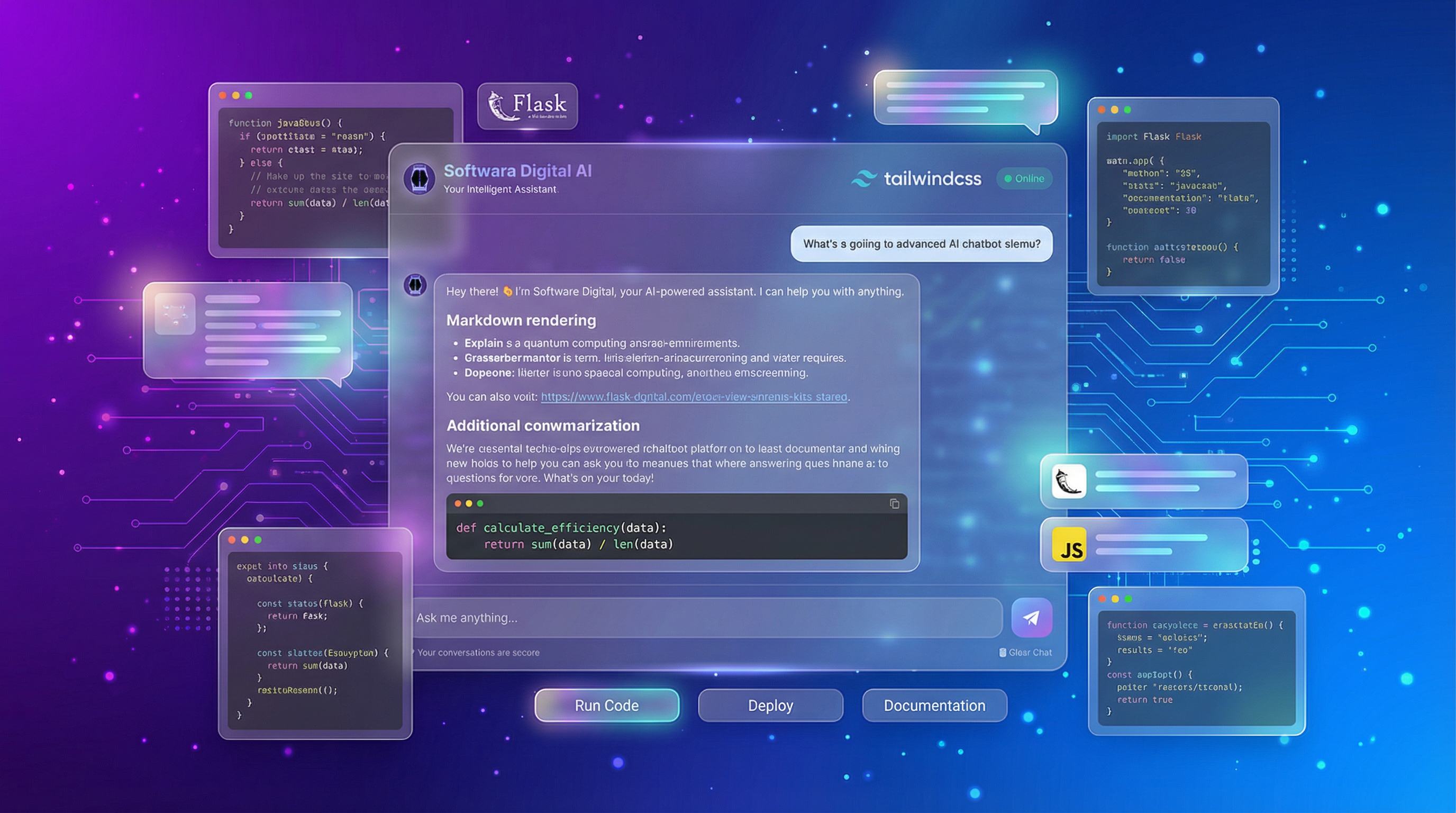 AI-Powered Web Chatbot Platform - Software Project